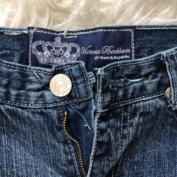 🔥RARE Victoria Beckham Rock & Republic jeans NWT sz 28 - Picture 5 of 10
